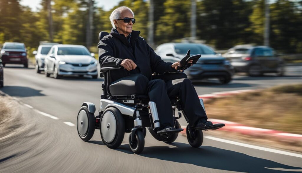電動輪椅使用者預防交通事故