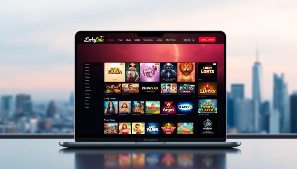 LuckyCola website design