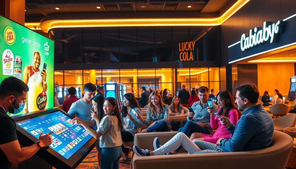 LuckyCola Casino social media engagement