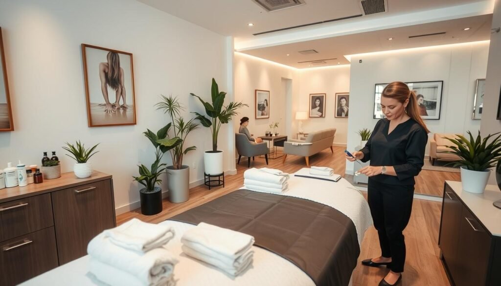 專業脫毛中心美容療程準備